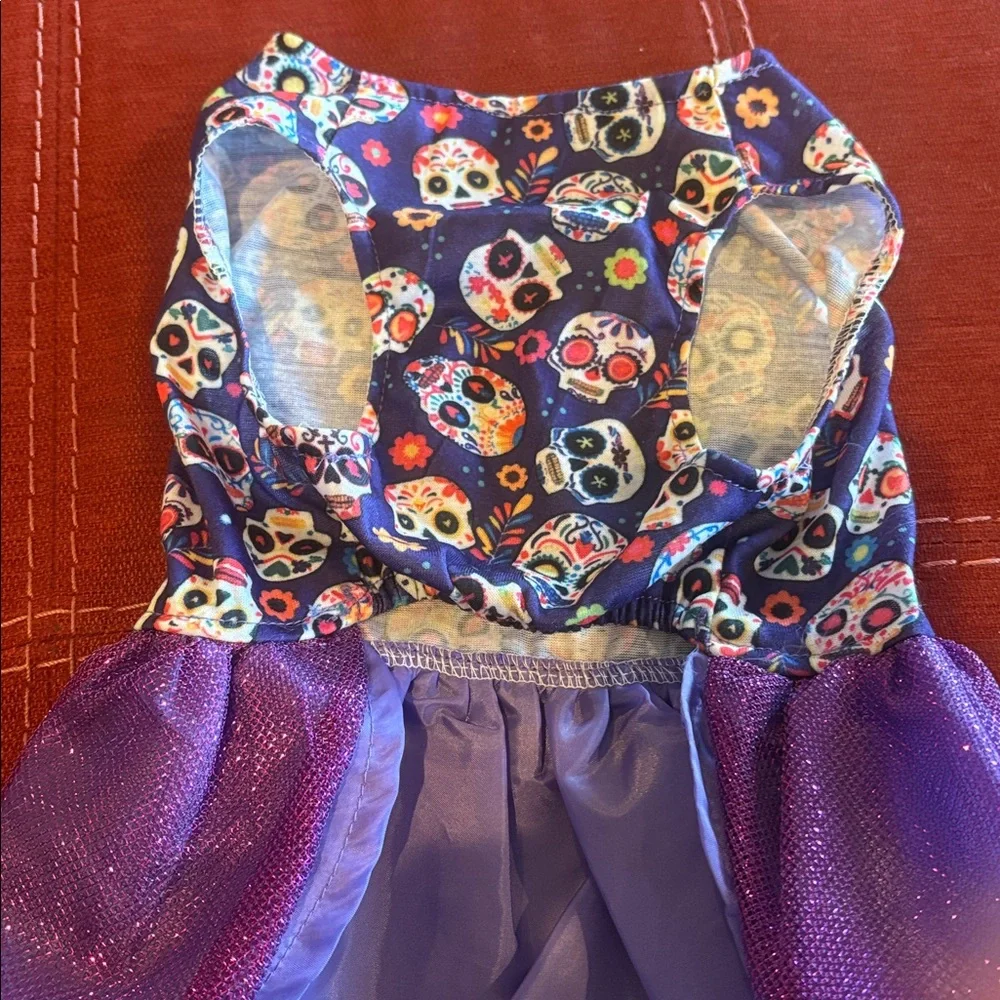 🆕NIP: SUGAR SKULL 💀 DOG DRESS- Sz Small